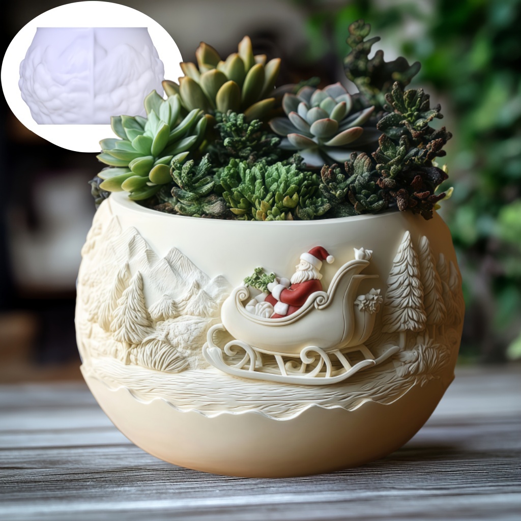 زلاجات الأرز سانتا كلوز الإغاث - مراجعة Echeveria Succulent وسعره