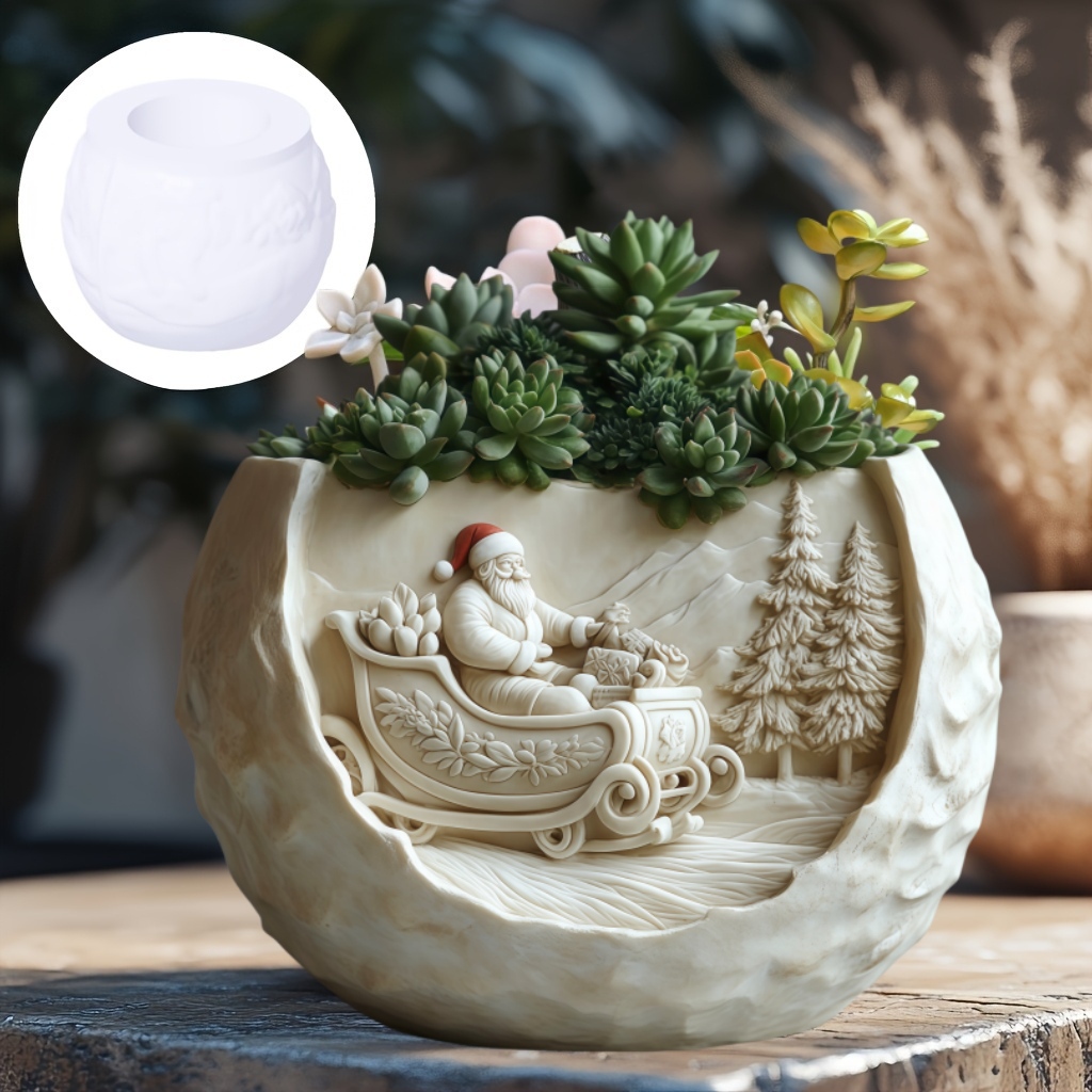 زلاجات الأرز سانتا كلوز الإغاث - مراجعة Echeveria Succulent وسعره